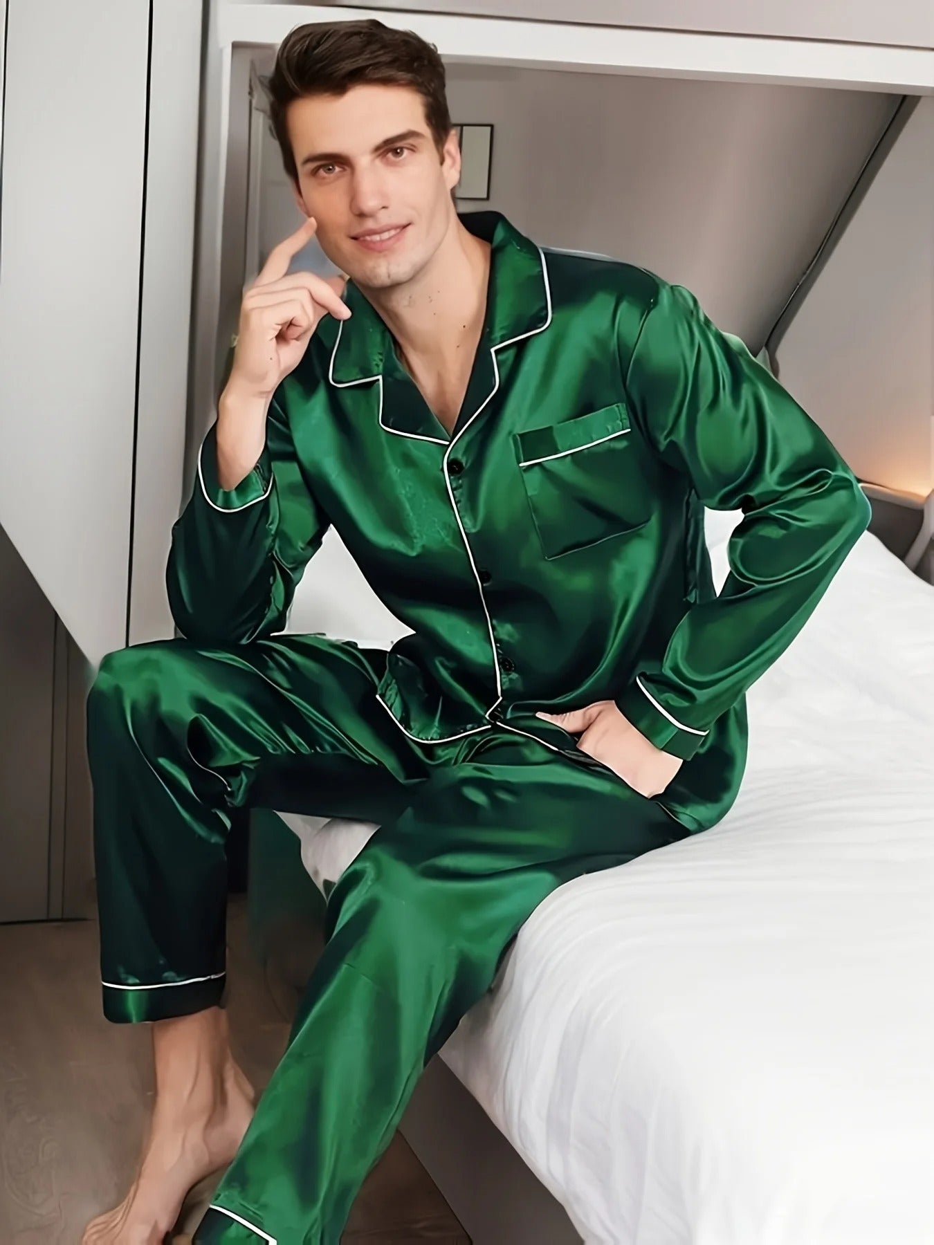 Luxury Men's Pajamas and Elegant Nightwear, Comfortable and Breathable for Restful Sleep | Lersk