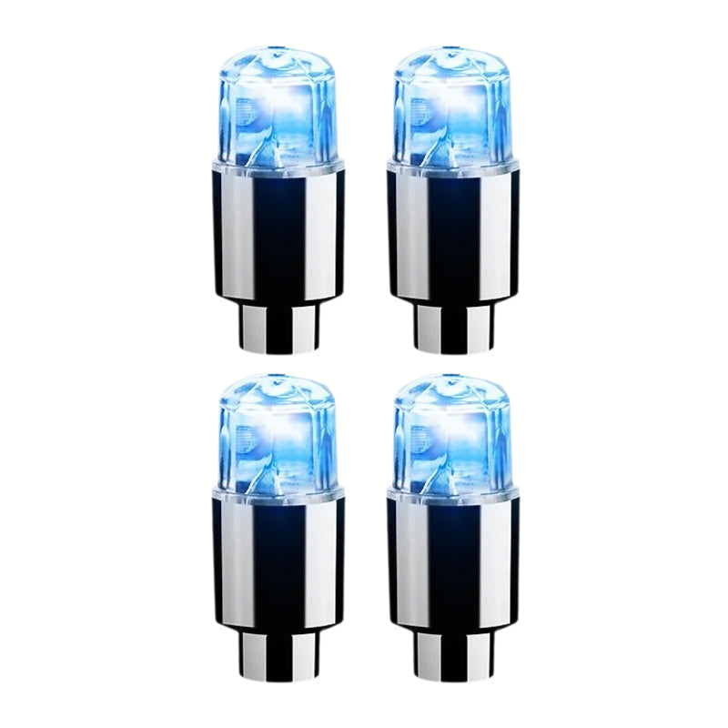 أغطية صمامات الإطارات LED للسيارات والدراجات النارية والدراجات مع أغطية صمامات عجلات LED لجميع العجلات | Lersk