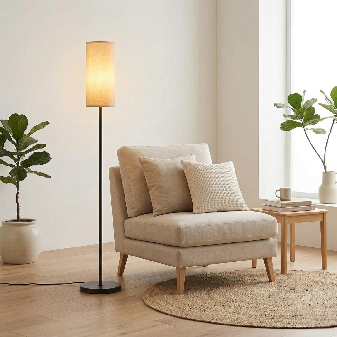 Lampa podłogowa RGB z kontrolą przez aplikację do oświetlenia i atmosfery w domu | Lersk
