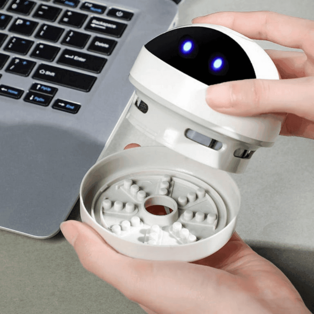 Adva Mini Desk Vacuum USB Rechargeable Robot Home Office | Lersk