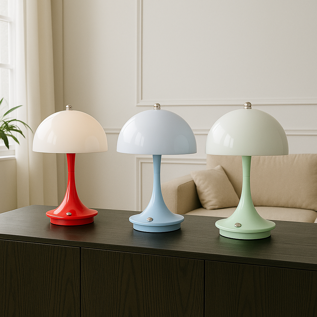 Mushroom Table Lamp With Soft Warm Ambient Lighting For Cosy Spaces | Lersk