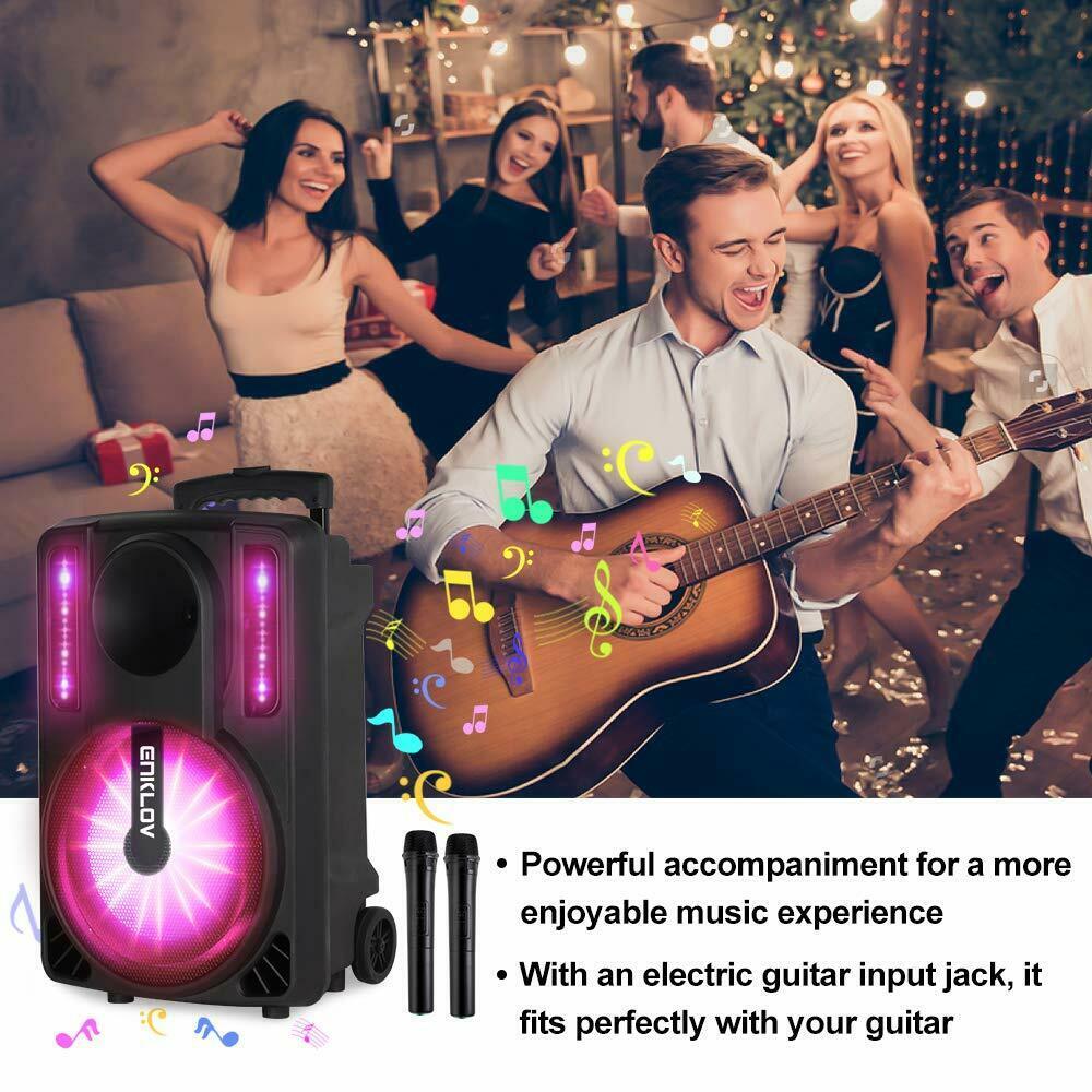Przenośny system karaoke VibeMax z kółkami i Bluetooth | Lersk