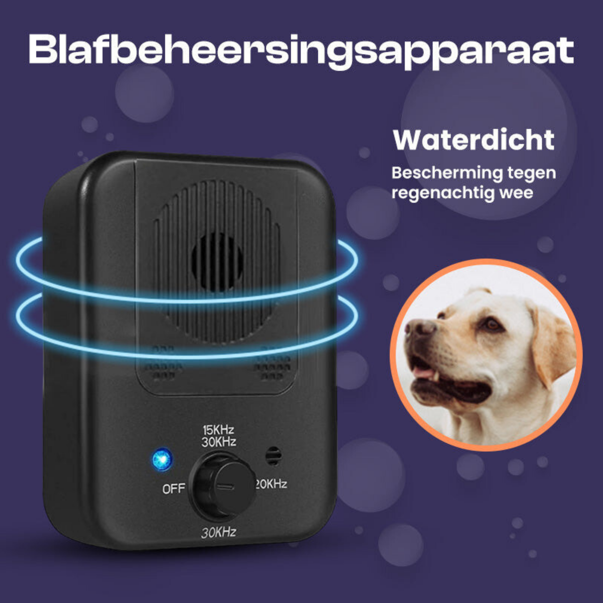 Portable Ultrasonic Bark Control for Dogs Safe Training at Home and Walks | Lersk