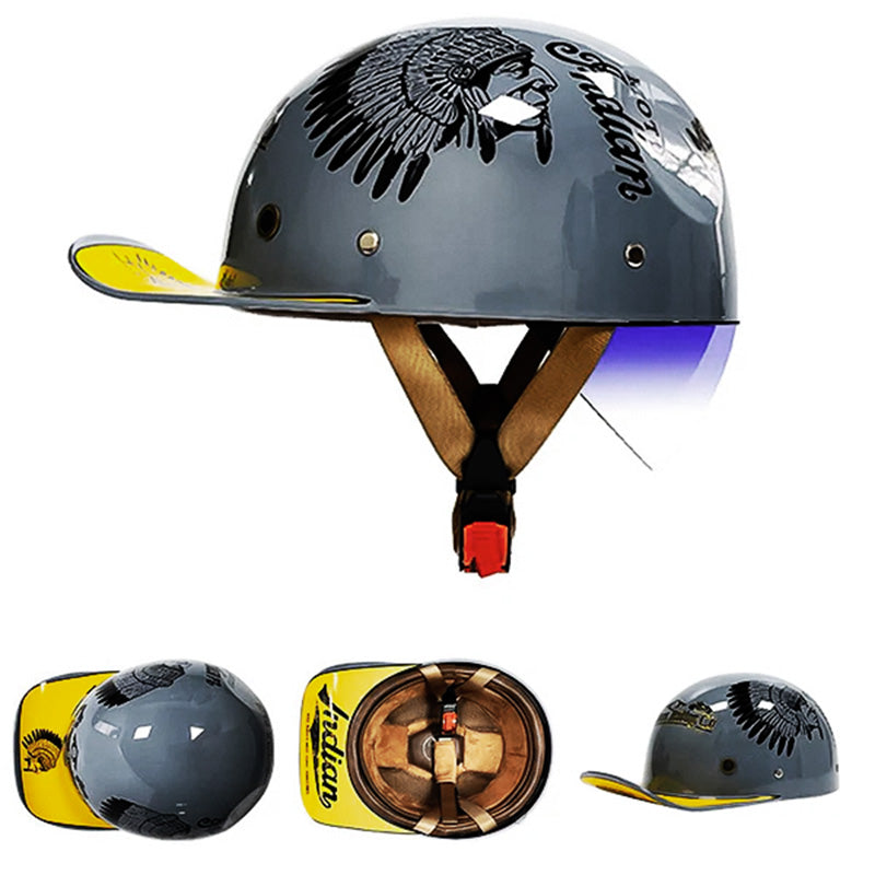 ZenForge Baseball Style DOT Half Helmet with ABS Shell and Multi-Density EPS | Lersk