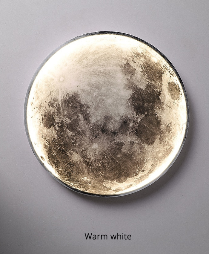 Luna Moon Lamp For Ambient Bedroom Lighting And Soft Moonlight Glow Modern Night Light Decor | Lersk