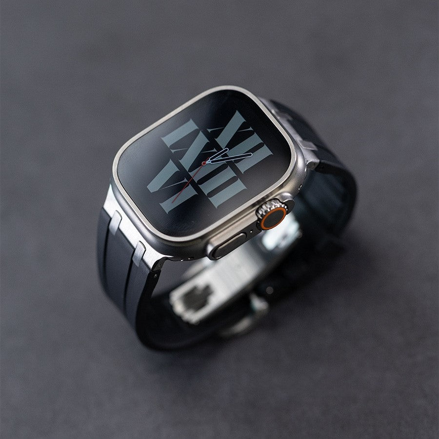 VeroFit | Thick Silicone Band with Titanium Adapter for Apple Watch | Lersk