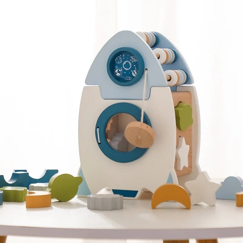 OrionBuild Holz-Raketenbausteine Stardust Adventures Spielzeug | Lersk
