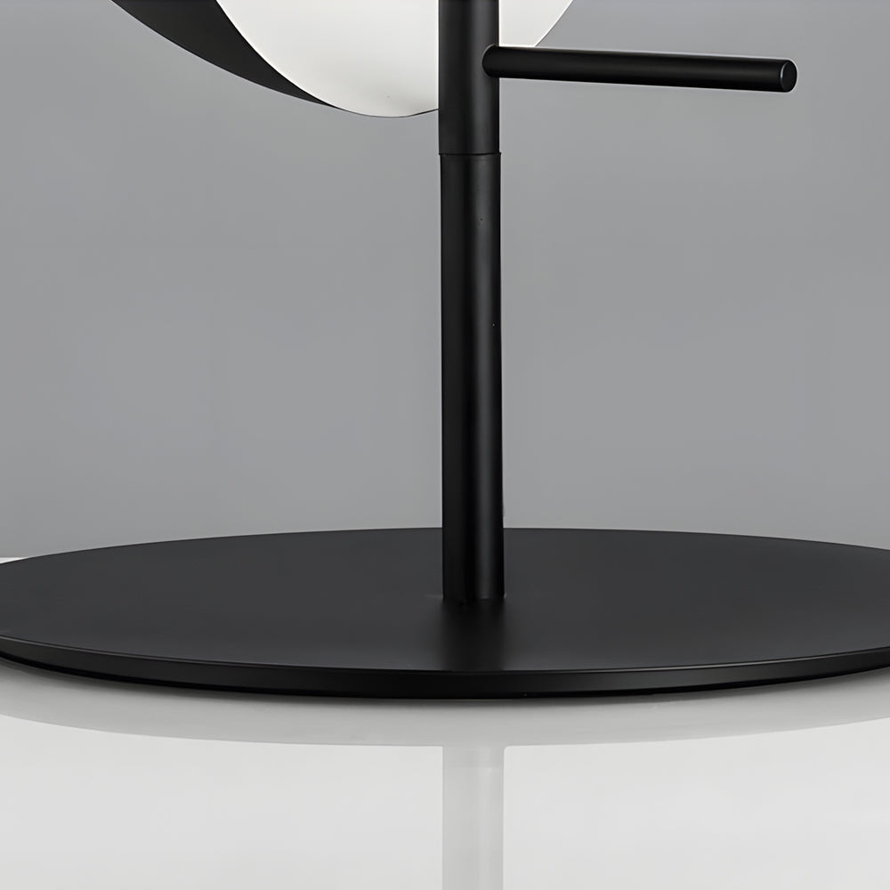 Astrae Tischlampe | Vertikale Halbkugel mit Rauchglasschirm | Lersk
