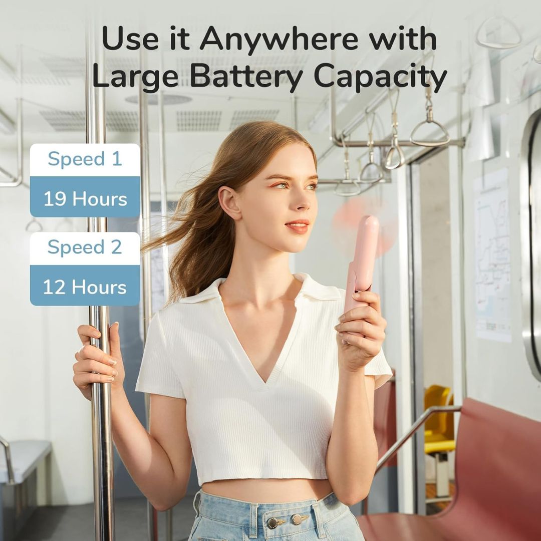 ZephyrGo 3 In 1 Travel Mini Fan With LED Light And USB Power | Lersk