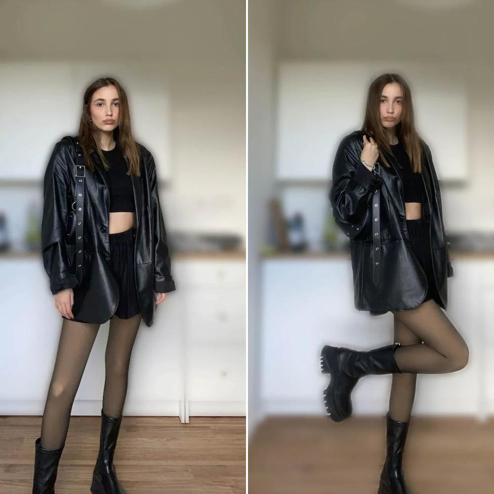 Sheer Fleece Lined Tights | Lersk