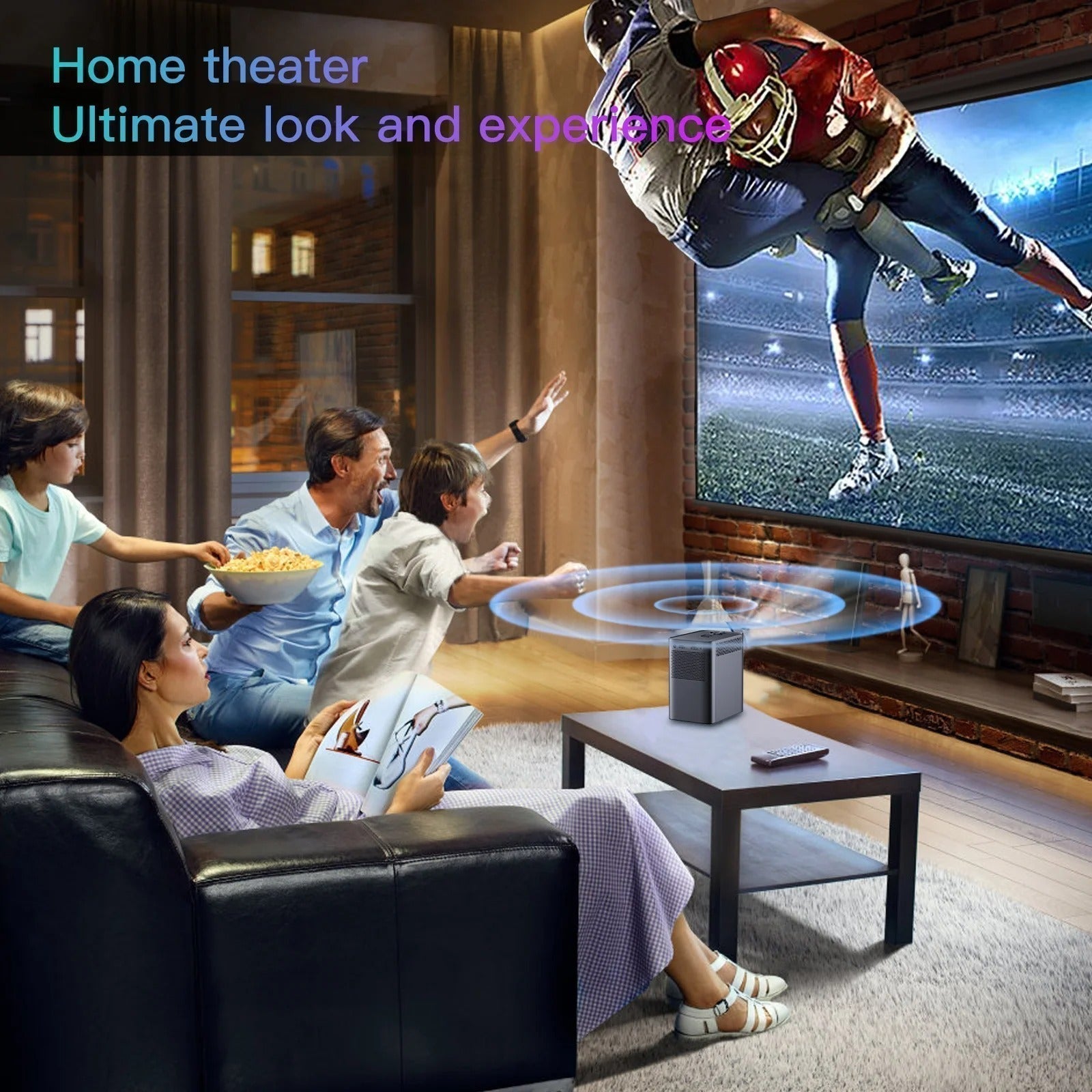 NovaView 4K Android Pocket WiFi Projector for Home Theater | Lersk