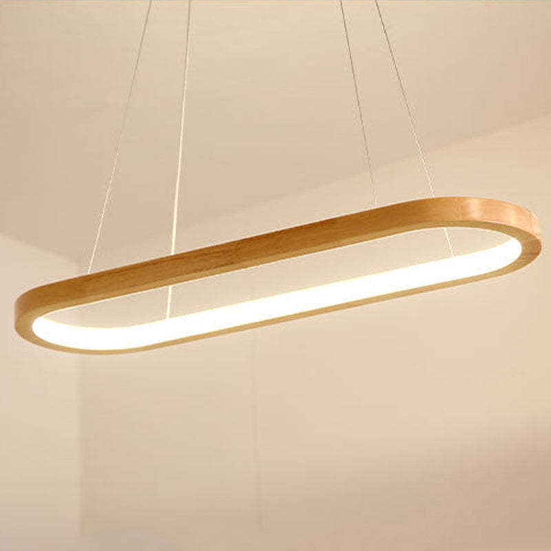 LumaWood Modern Hanging Lamp Metal And Wood With LED | Lersk
