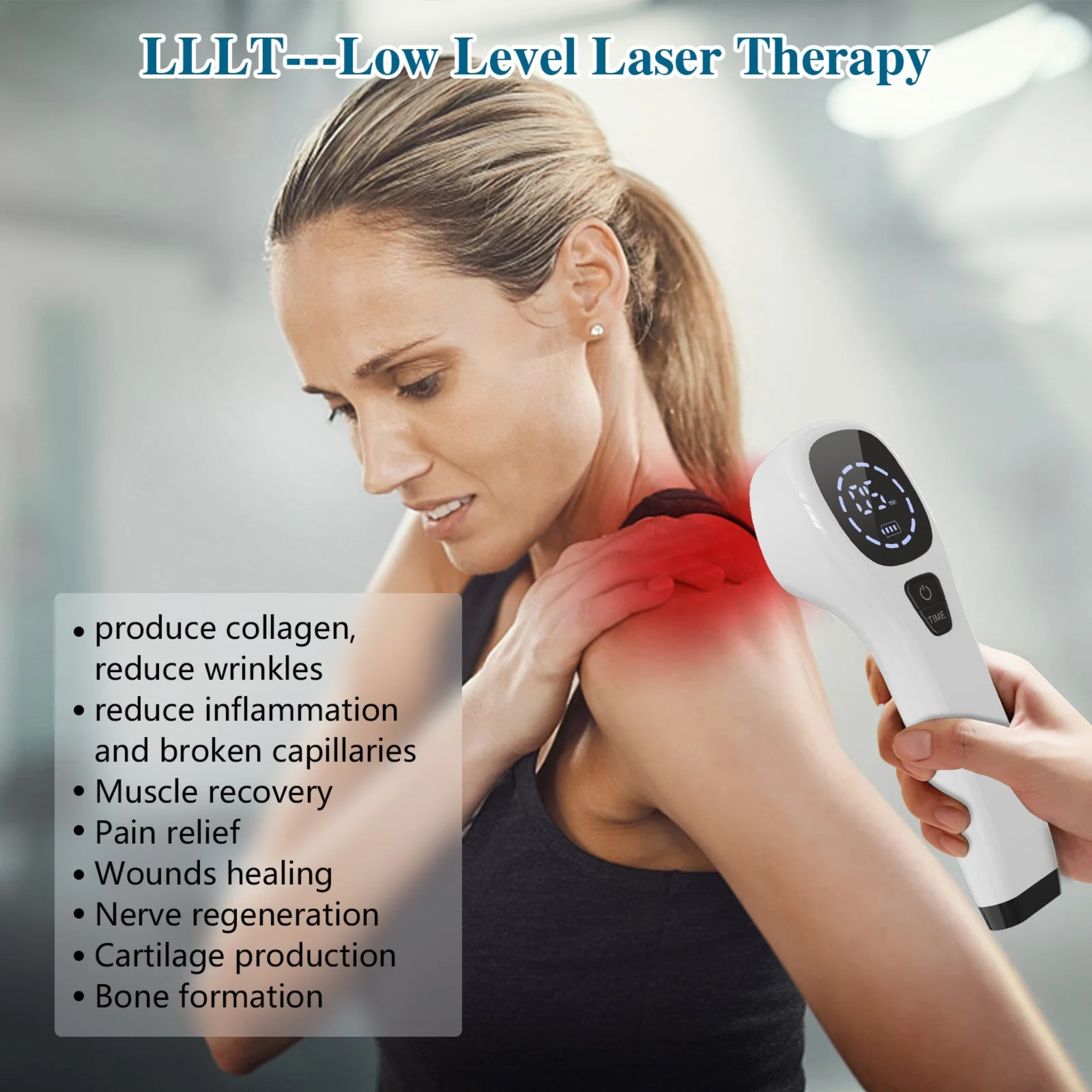 VitaRay Handheld Red Light Therapy Device for At-Home LLLT Five Minute Daily | Lersk
