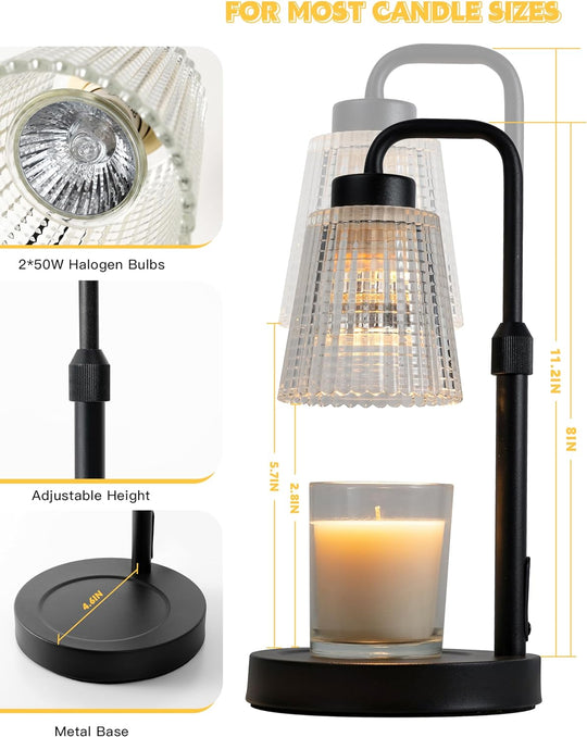 Premium Dimmable Candle Warmer Lamp With Adjustable Height For Home Decor | Lersk