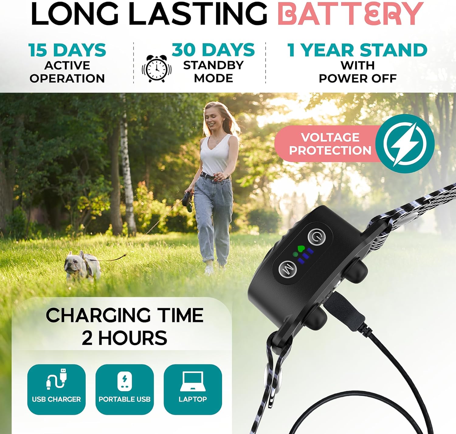 CalmPaw BarkGuard Halsband für kleine Hunde Sanfte Abschreckung | Lersk