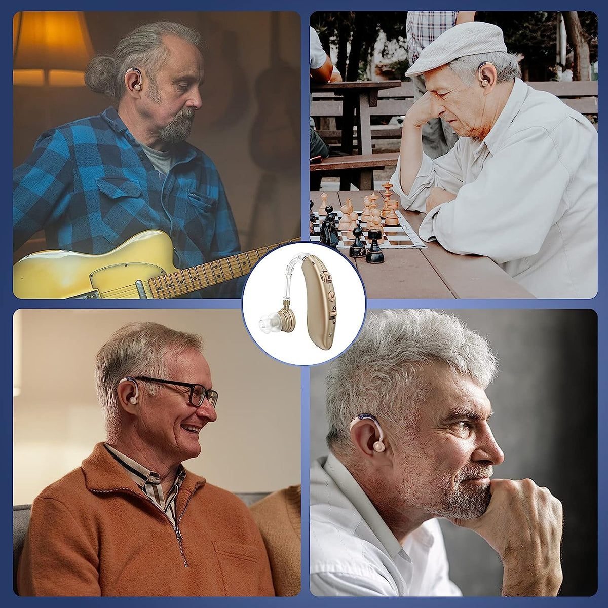 Aurion BTE Rechargeable Digital Hearing Aids With Noise Reduction