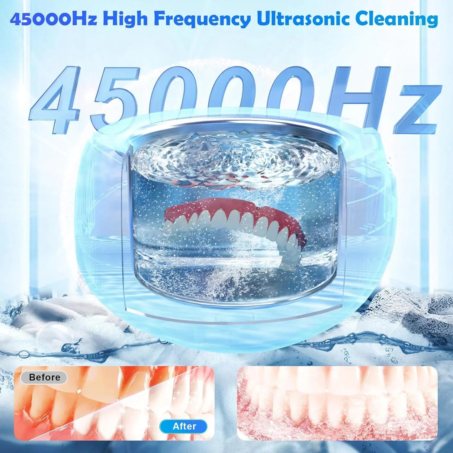 VivaGlow UV Ultrasonic Cleaner With Sanitizing Lights | Lersk