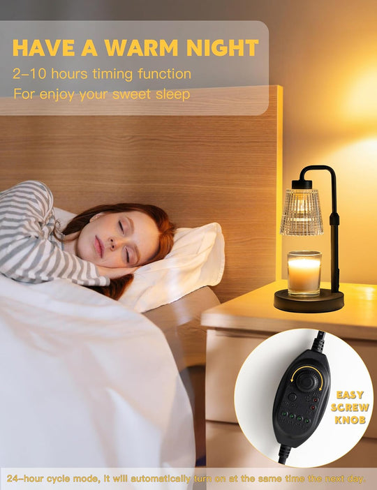 Premium Dimmable Candle Warmer Lamp With Adjustable Height For Home Decor | Lersk
