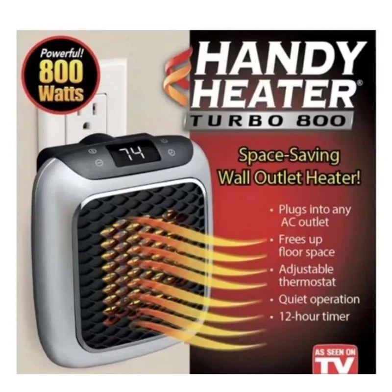 ThermaNook 800W Mini bærbar keramisk varmeapparat til hjemmet | Lersk