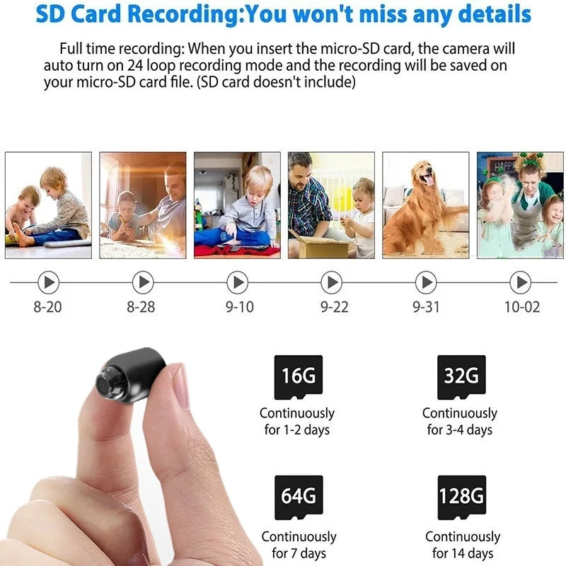AeriCam Mini Hidden Wireless Spy Camera WiFi Motion Alert | Lersk