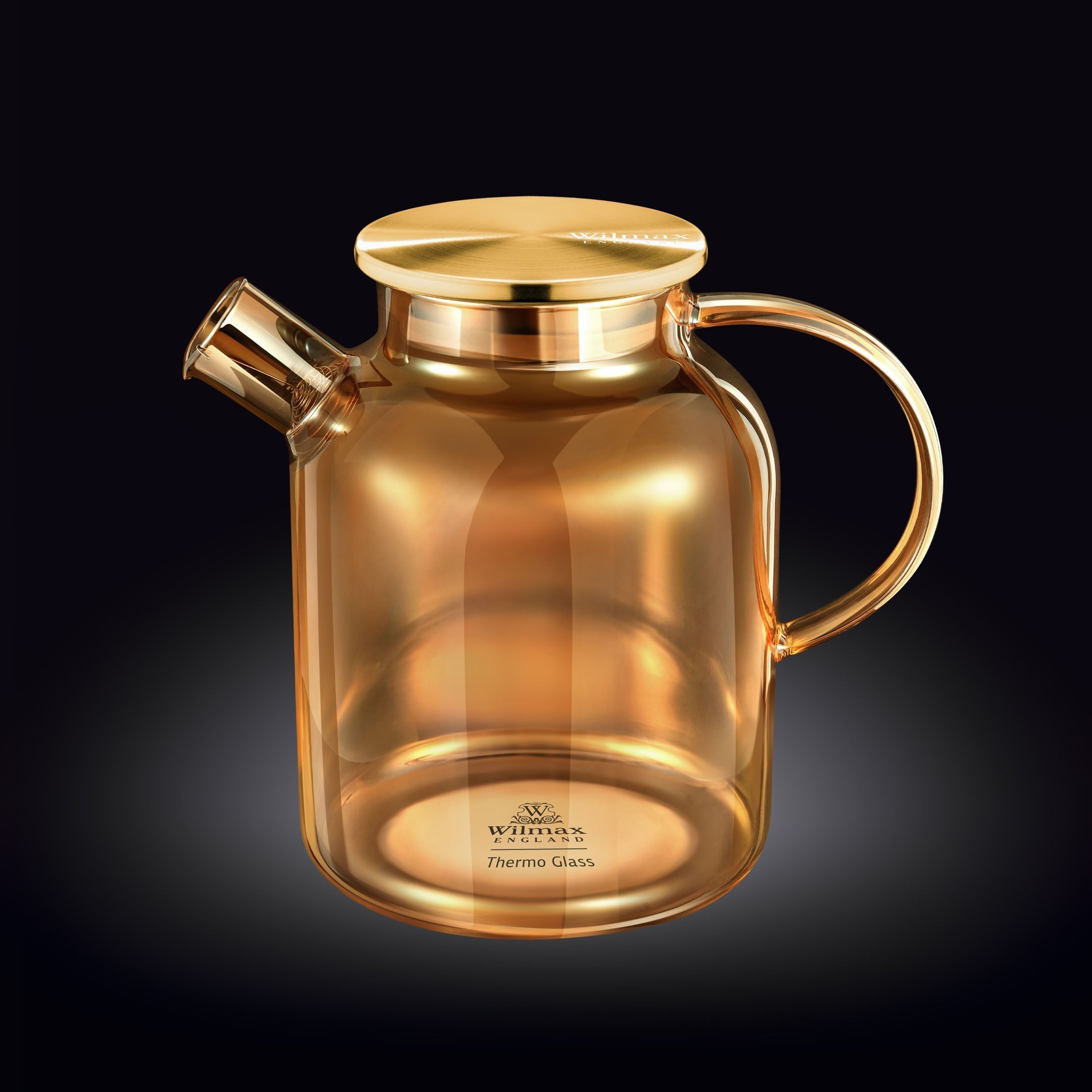Teiera in vetro termico 54oz di Wilmax per amanti del tè, adatta per piano cottura | Lersk