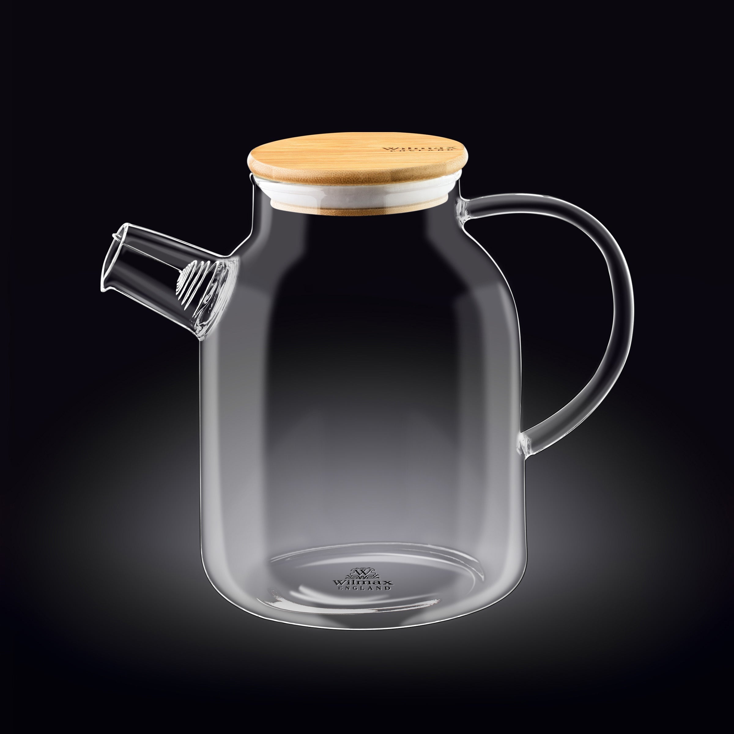 Teiera in vetro termico 54oz di Wilmax per amanti del tè, adatta per piano cottura | Lersk