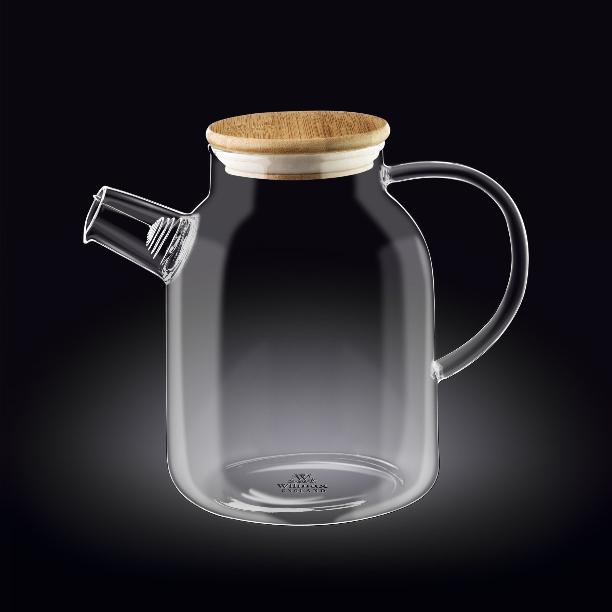 Teiera in vetro termico 54oz di Wilmax per amanti del tè, adatta per piano cottura | Lersk