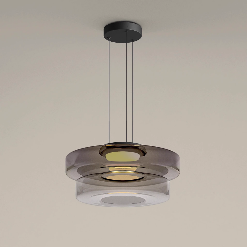 Asteron Glass Pendant Light in Bauhaus Style Ceiling Lamp | Lersk