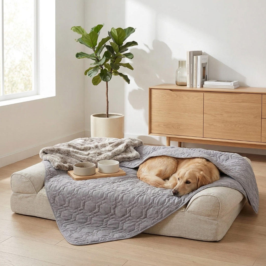 Wasserdichte Hundebettauflage für Betten, Sofas und Autositze | Lersk