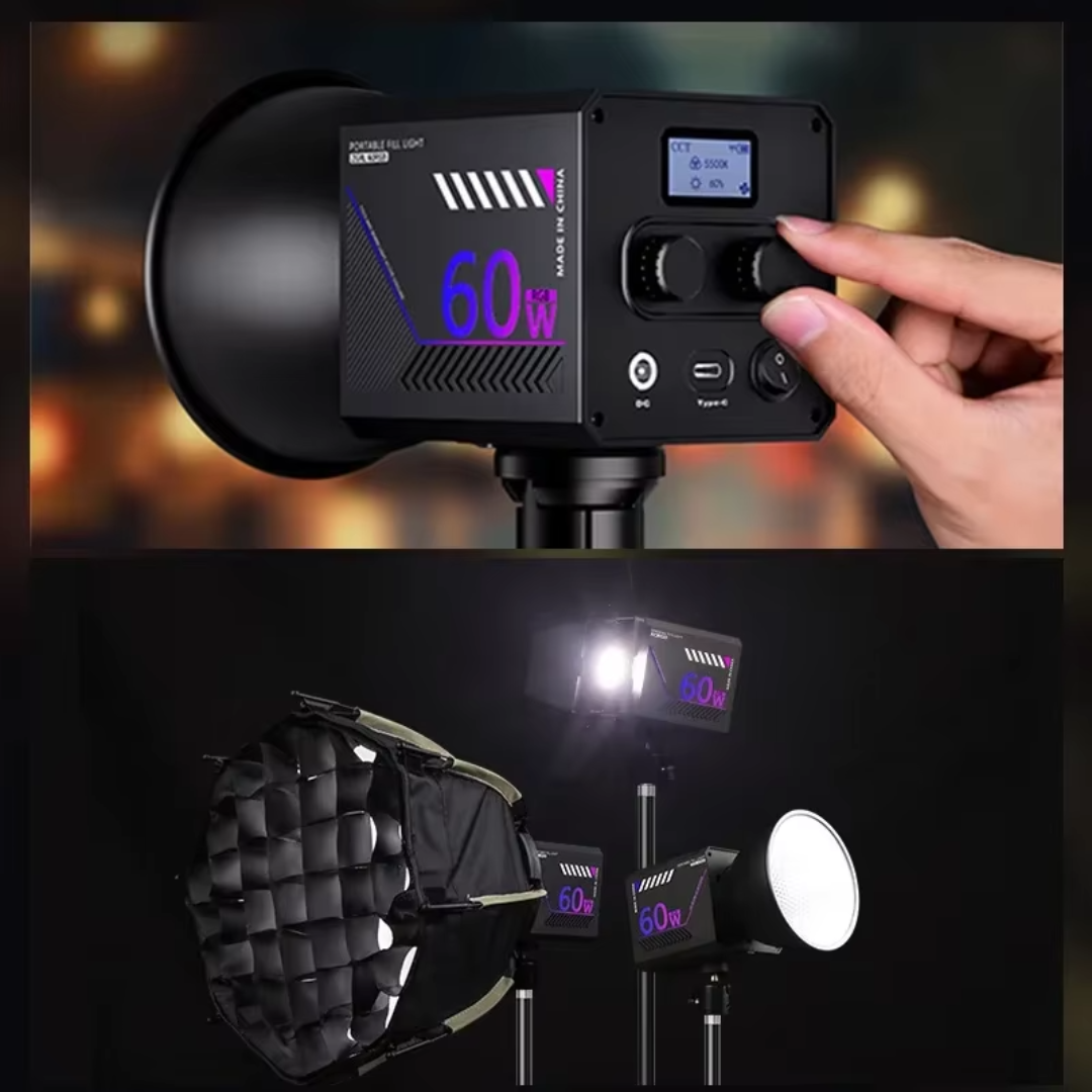 Przenośne RGB światło wideo do fotografii i streamingu | Lersk