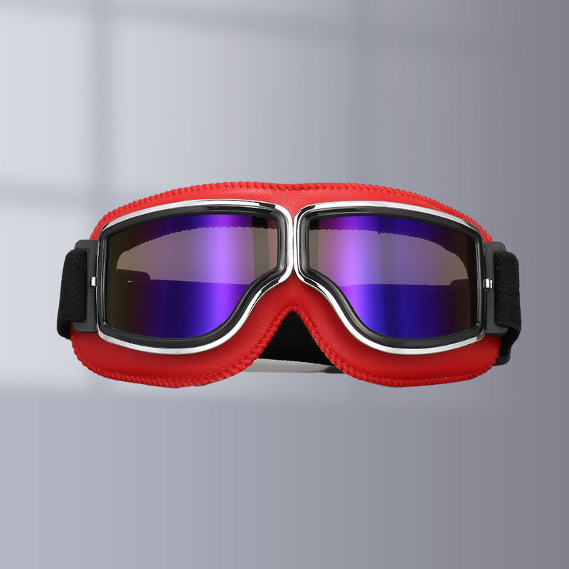 RoadRider Vintage Motorcycle Goggles With Interchangeable Lenses And Comfort Padding | Lersk