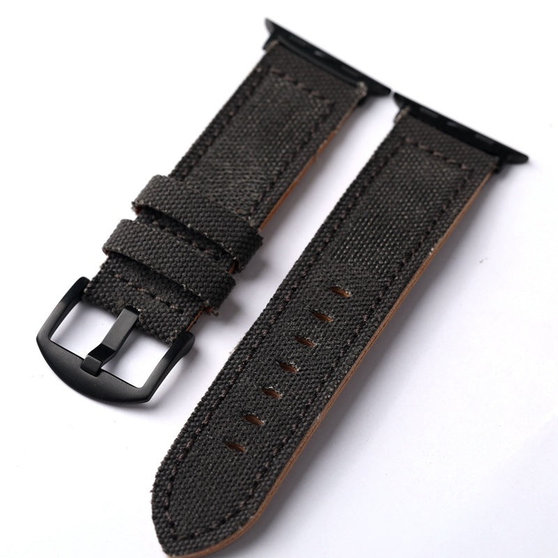 Cinturino in tela e pelle per Apple Watch | Lersk