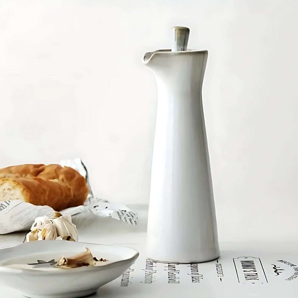 Hana Japanese Ceramic Condiment Bottle For Oils Home Cooks | Lersk