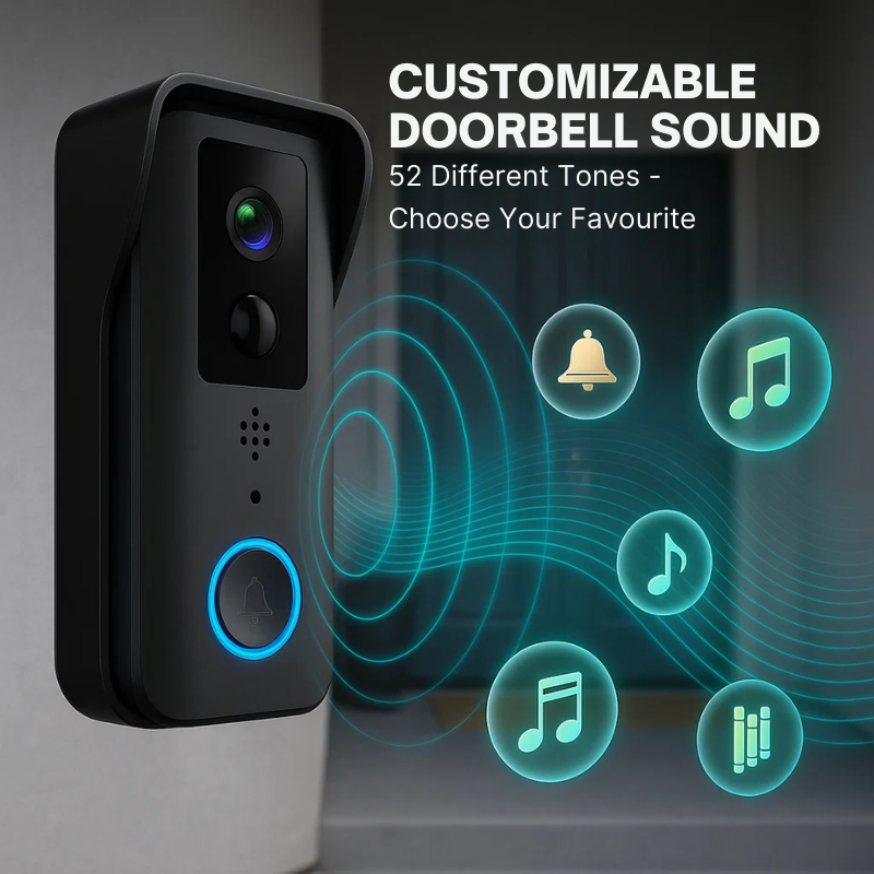 NovaGuard Wireless HD Video Doorbell 1080P Day Night Vision No Monthly Fees | Lersk