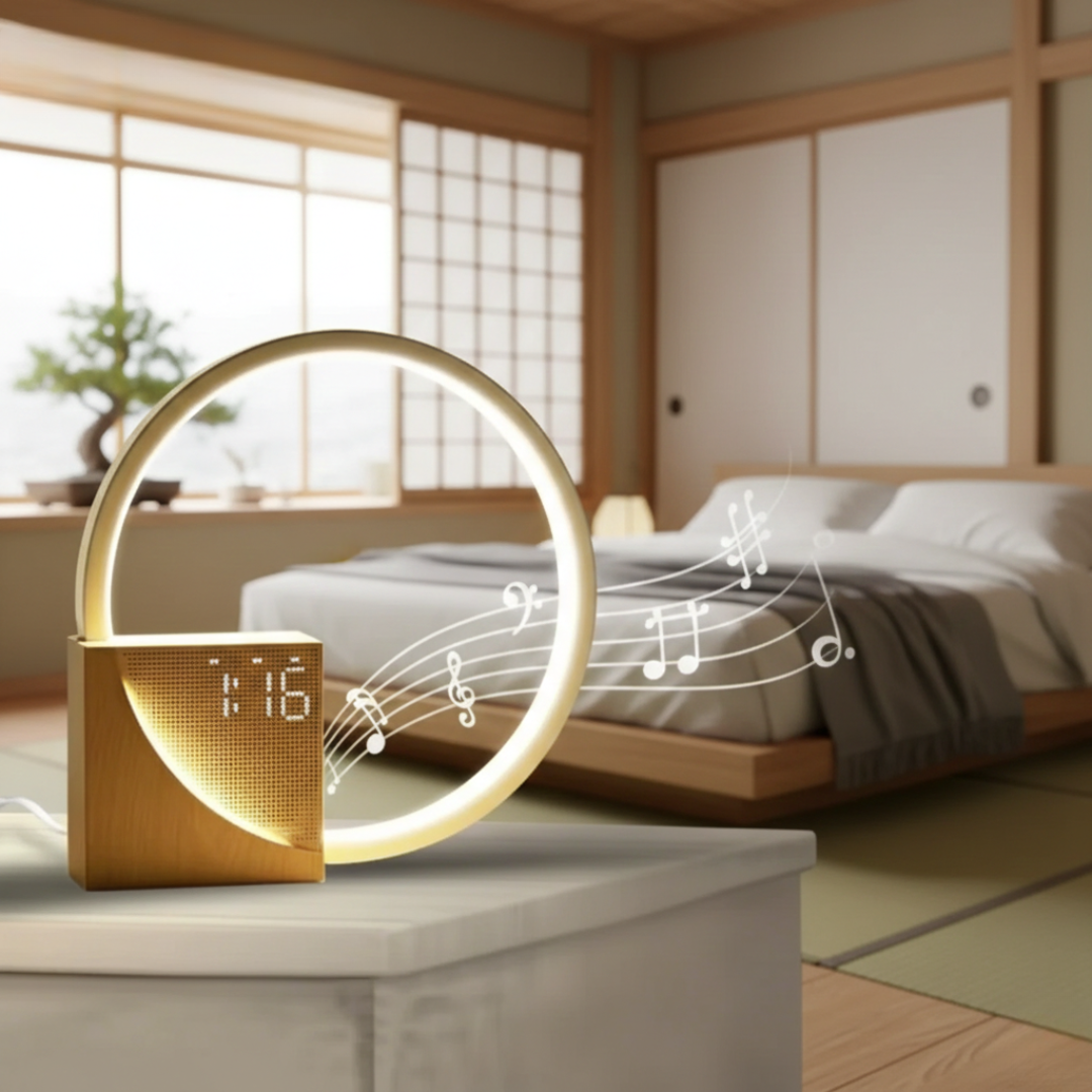 Touch-Nachttischlampe mit Weißem Rauschen zum Schlafen im Schlafzimmer | Lersk