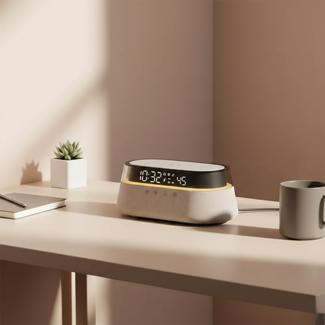 Intelligenter Wecker mit Bluetooth-Lautsprecher für das Schlafzimmer | Lersk