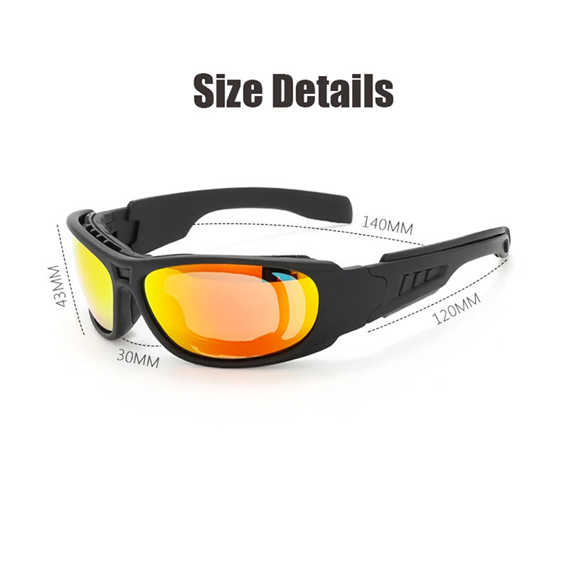 VoltRider Polarisierte Motorrad-Sonnenbrille mit UV400-Gläsern | Lersk