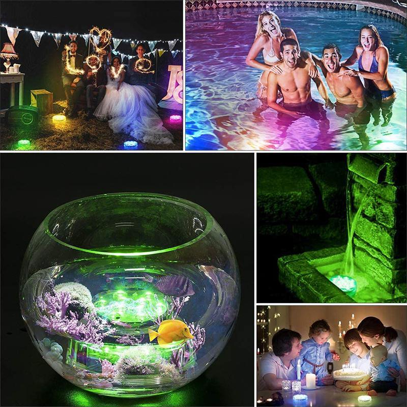 Lampe LED étanche à télécommande avec ventouse magnétique pour piscines et éclairage extérieur | Lersk