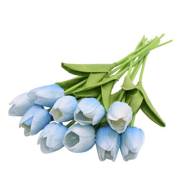 Set bouquet di fiori artificiali 10 pezzi tulipani finti | Lersk