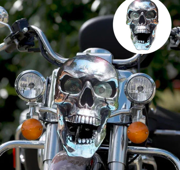 LED Skull Light For Motorcycles With Distinct Skull Design For Night Riding And Bold Road Presence | Lersk