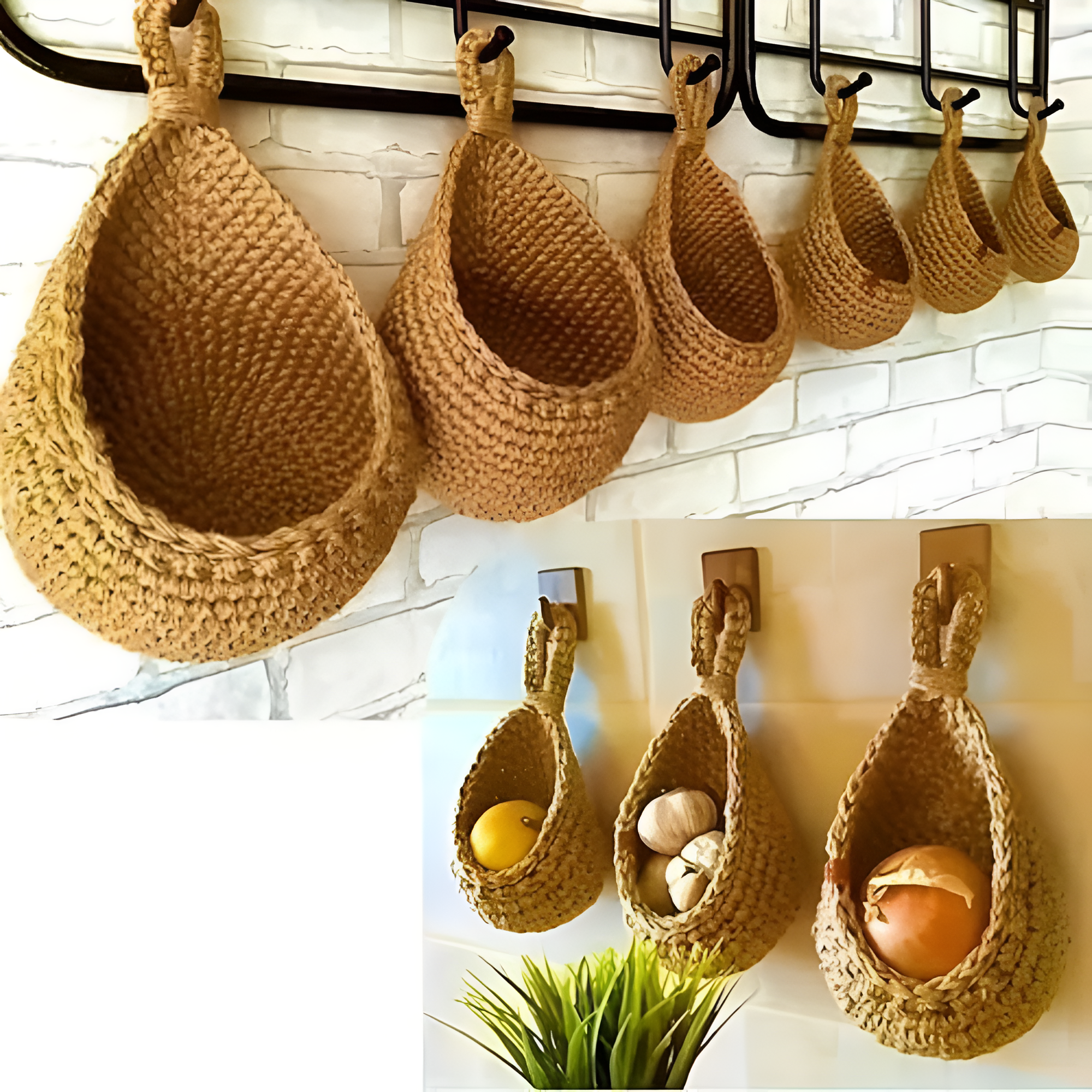 Ruční Boho závěsný koš pro ekologické domovy | Lersk