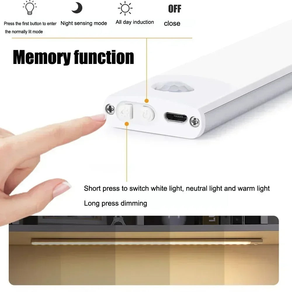 Wireless LED Cabinet Light With Motion Sensor For Kitchen | Lersk