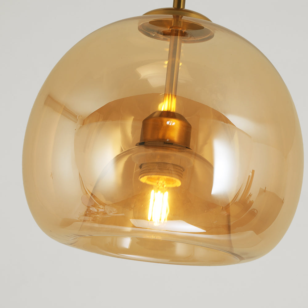AuroraCircle Modern Black and Gold Round Ceiling Lamp | Lersk