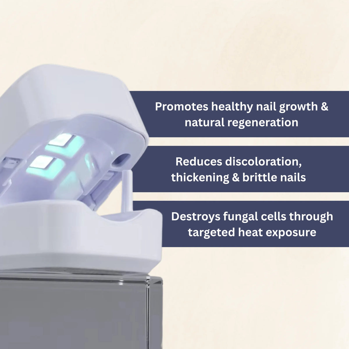 LuminaNail Portable UV Nail Therapy Device for At-Home Care