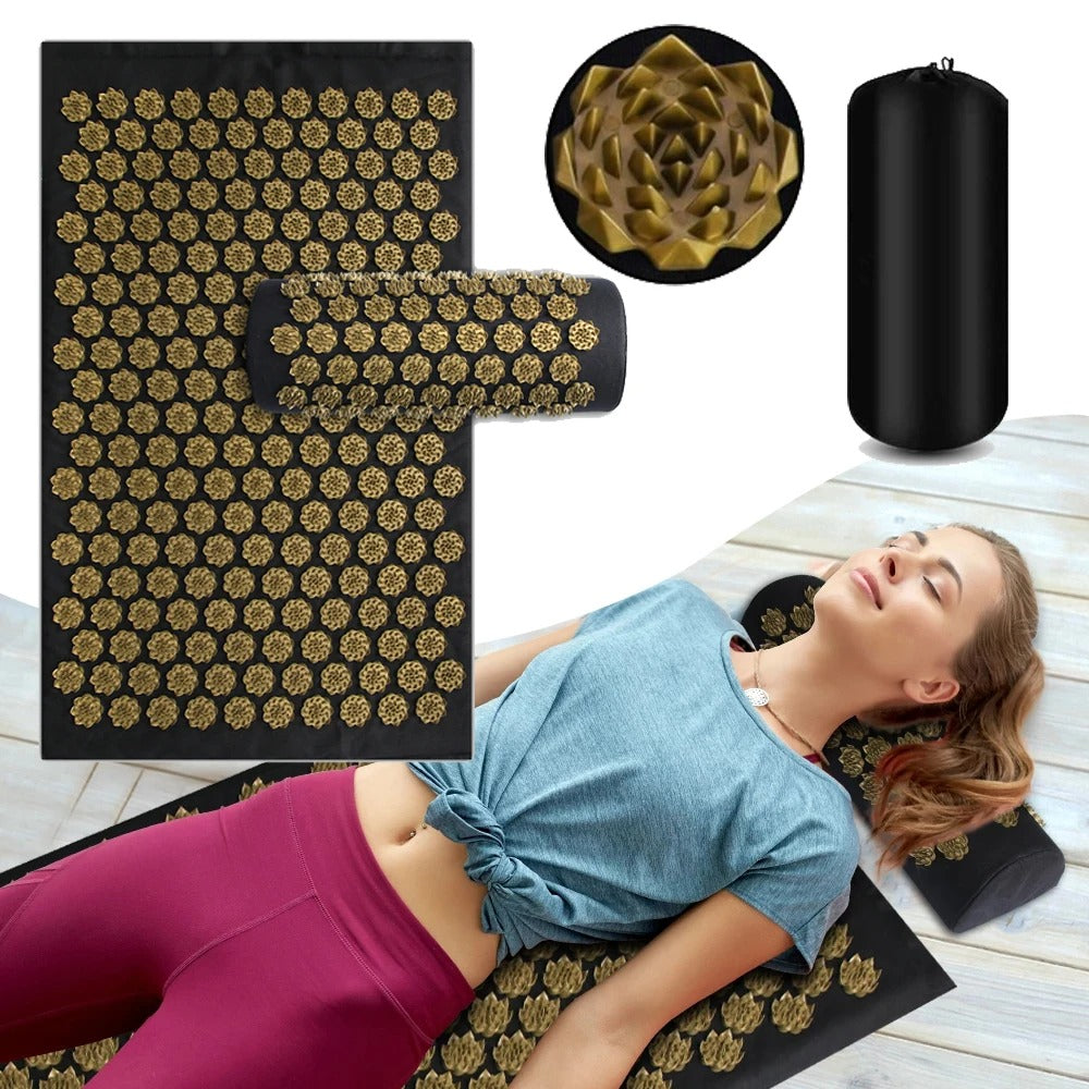 Ultimate Acupressure Mat For Stress Relief And Muscle Pain For Yoga Enthusiasts | Lersk