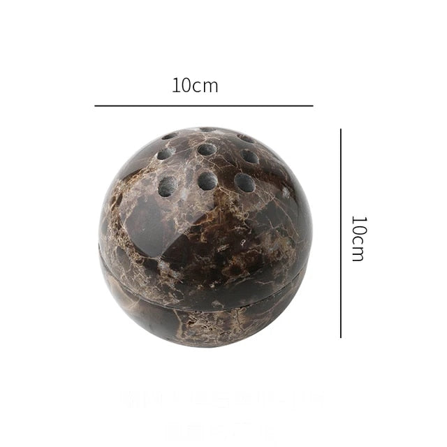 TerraLuxe Marble Incense Burner in 7 Colours Travertine | Lersk