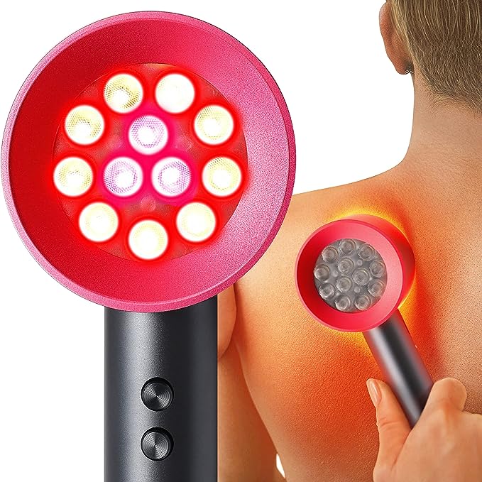 جهاز علاج بالضوء الأحمر والأشعة تحت الحمراء القريبة للراحة المنزلية ودعم البشرة | Lersk
