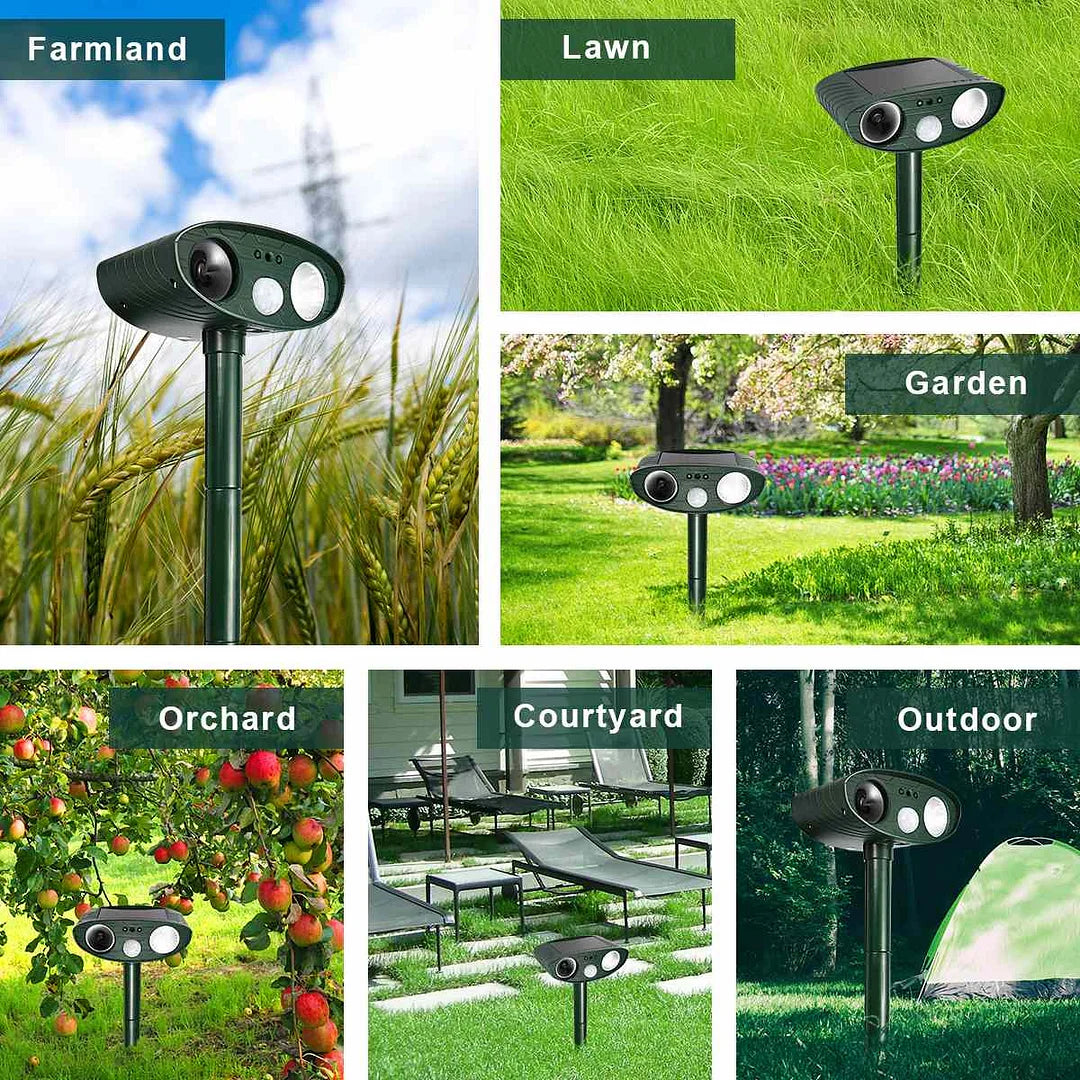 SolaraGuard Solar Ultrasonic Deer Repeller For Gardens | Lersk