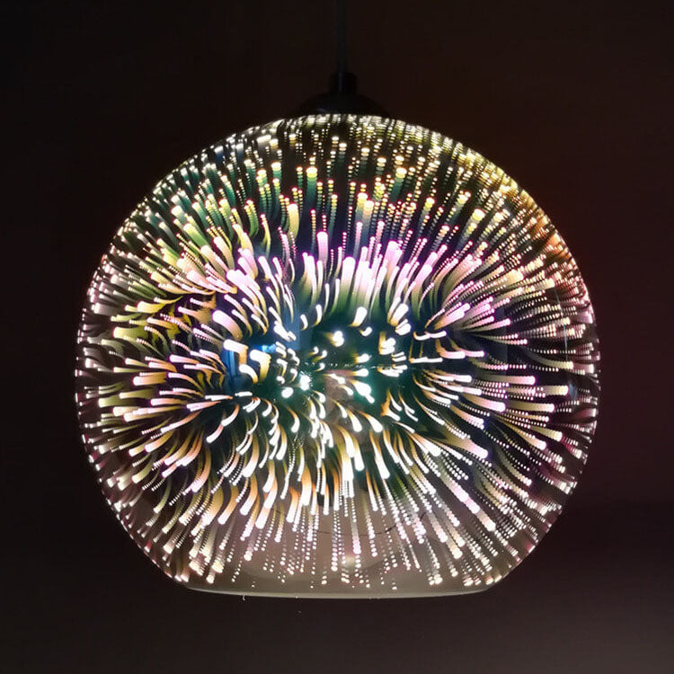 3D Glass Pendant Light - Magical Colorful Dome Lamp for Living Rooms | Lersk