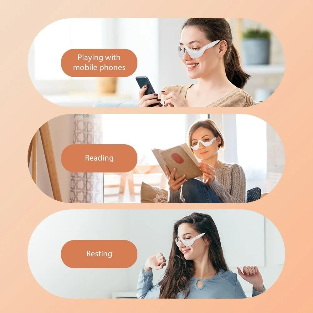 Appareil de massage par lumière rouge pour les yeux fatigués, réduit les rides et les poches | Lersk